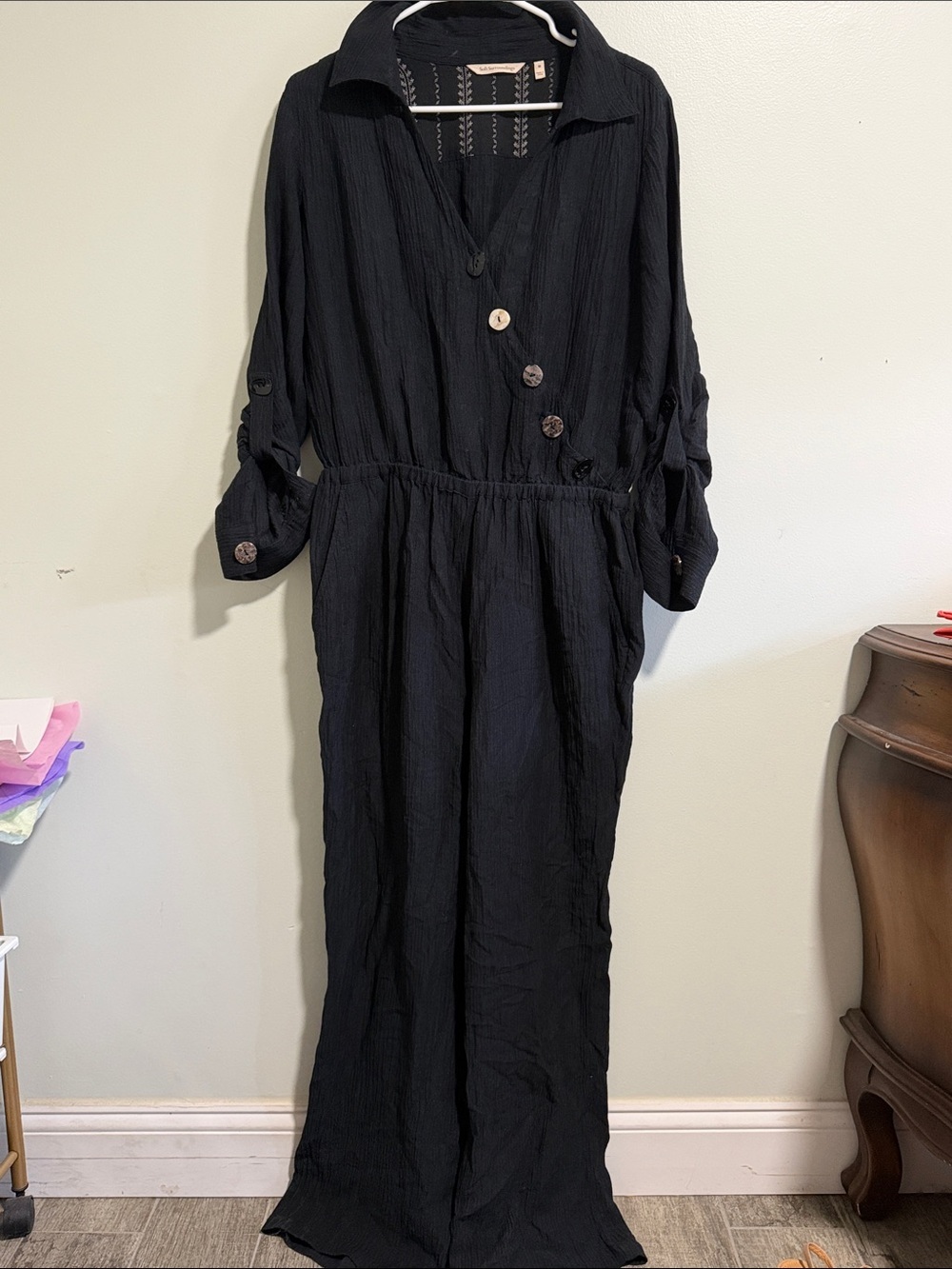Soft Surroundings Jumpsuit with Pockets Size Medium